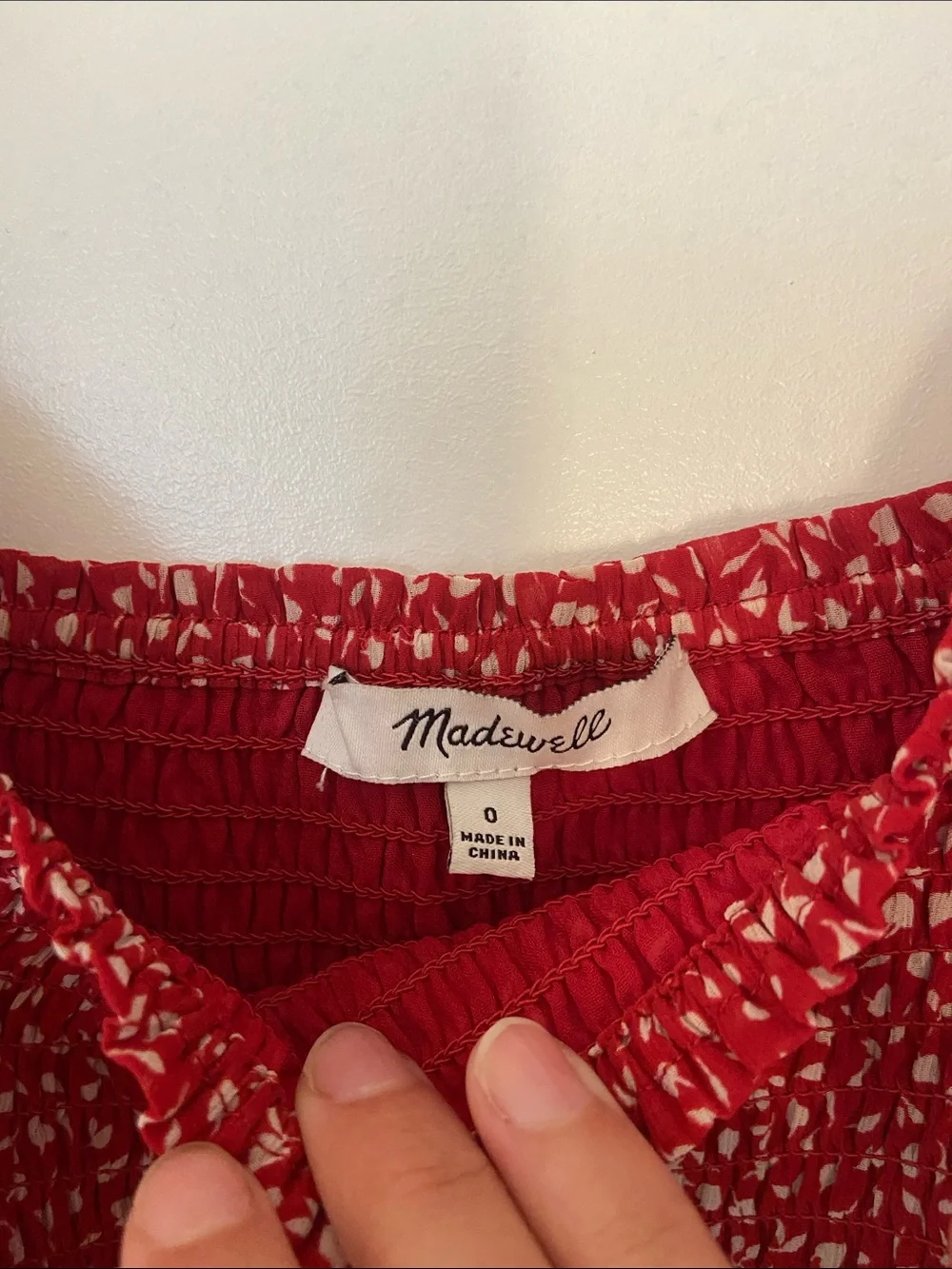 Madewell flattering red